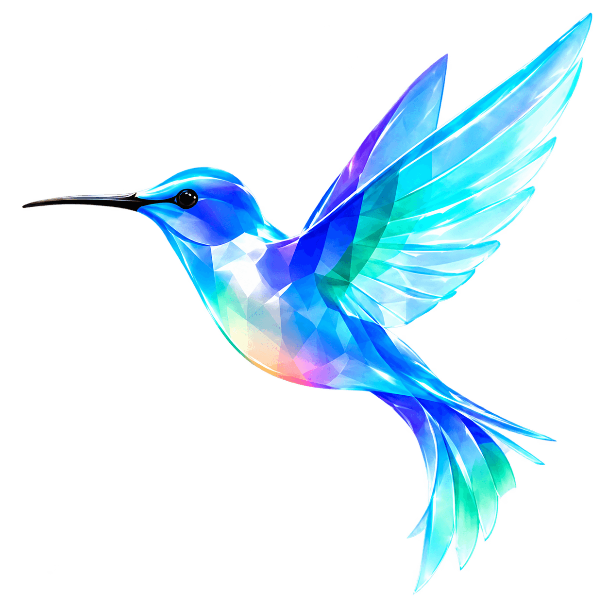 零点蜂鸟水晶蜂鸟标识
